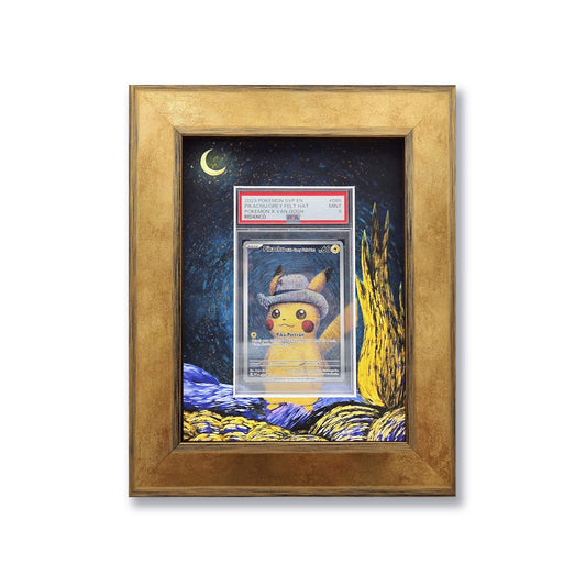 Pikachu Felt Hat Print (Design B) 1 Graded Card Slab Frame | 33x30mm 'Showpiece'