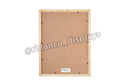 9 Raw Trading Card Display Frame | Dark Wood, 22x22mm