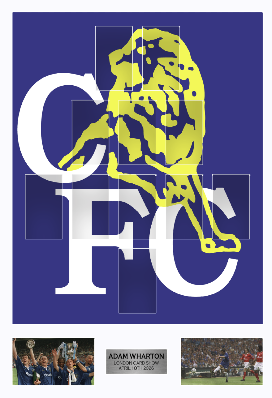 Custom link for Chris - print-then-cut board (1-5-3-2) + prints and printed backing