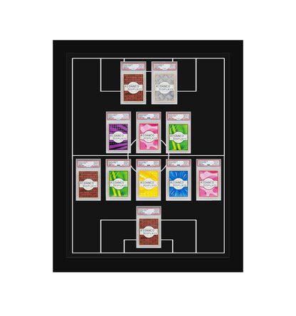 11 (5-3-2) Graded Card Football Pitch Slab Frame | Inscribed