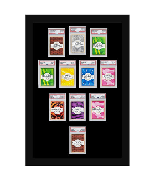 11 (3-4-2-1) Graded Card Football Formation Slab Frame | Plain
