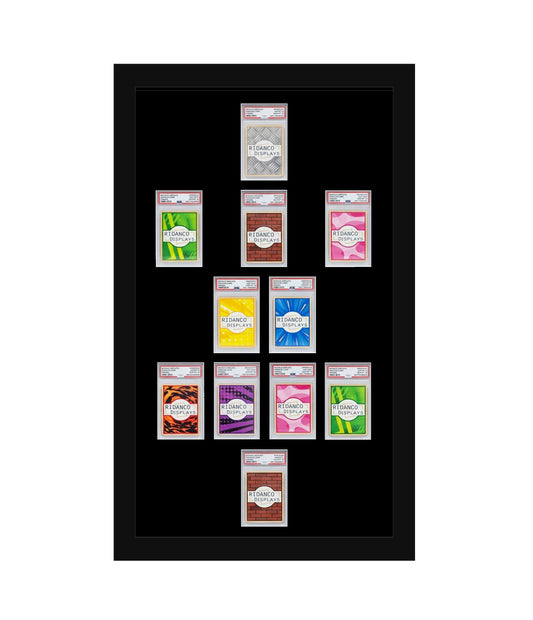 11 (4-2-3-1) Graded Card Football Formation Slab Frame | Plain