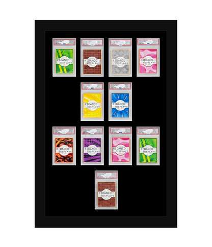 11 (4-2-4) Graded Card Football Formation Slab Frame | Plain