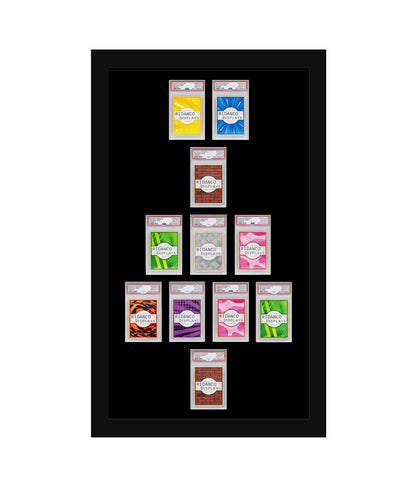 11 (4-3-1-2) Graded Card Football Formation Slab Frame | Plain