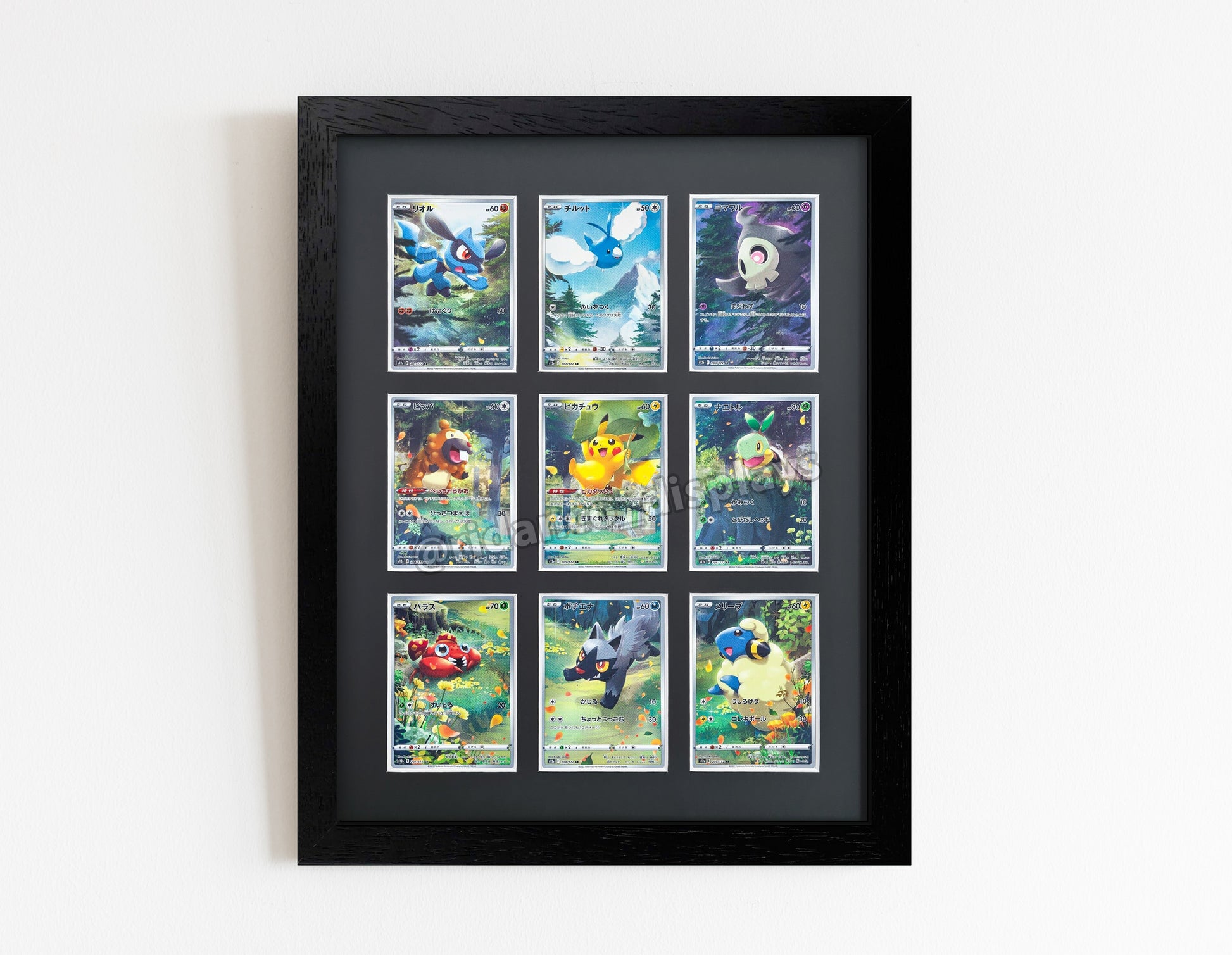 9 Raw Trading Card Display Frame | Black, 22x22mm Ridanco Displays 9 Raw Trading Card Display Frame | Black, 22x22mm Ridanco Displays