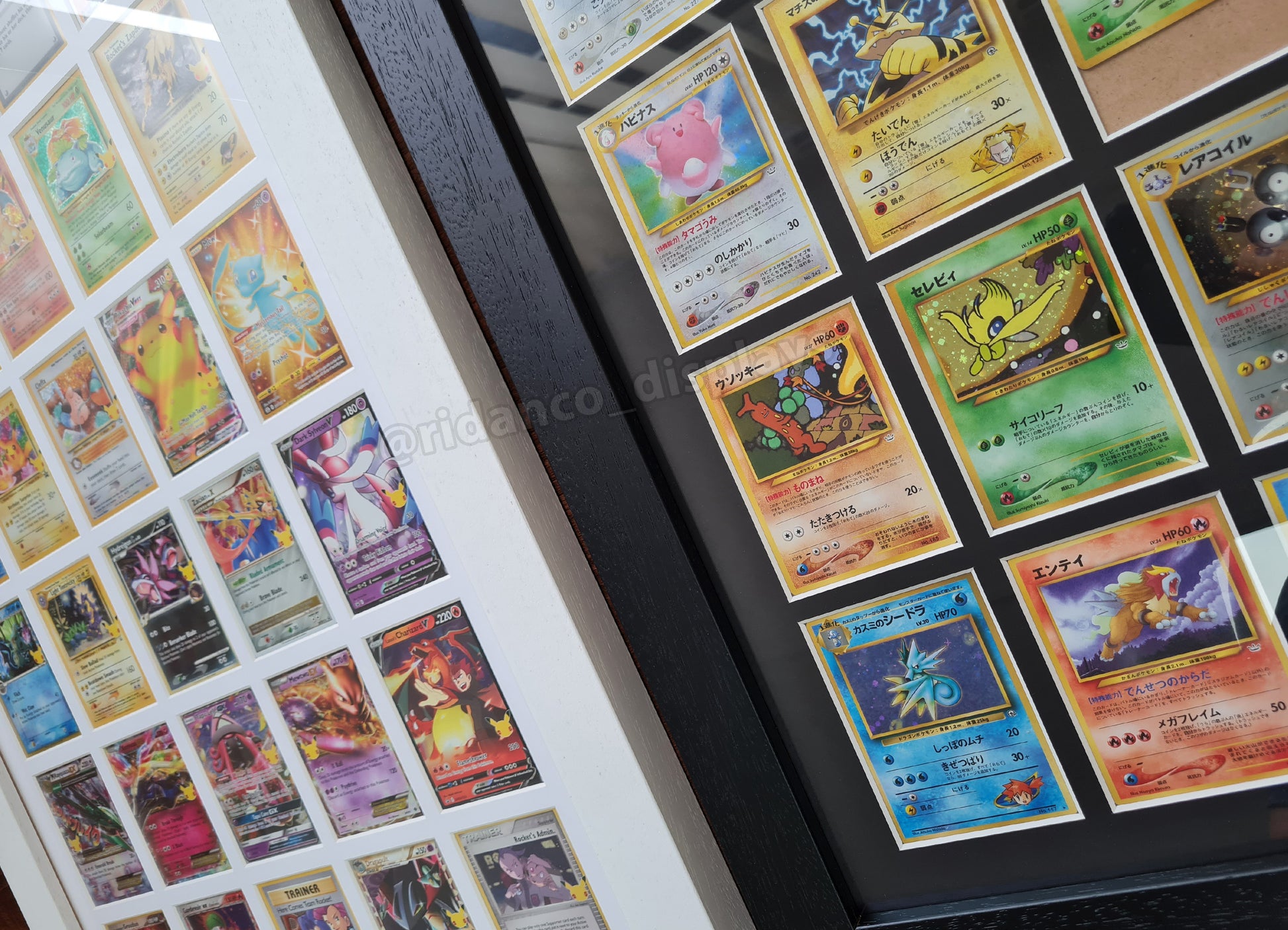 pokemon cards framed Pokemon 151 Evo Line Print 9 Starters Raw Card Frame – Ridanco Displays