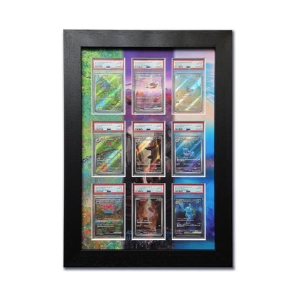 Pokemon 151 Evo Line Print 9 Slab Frame