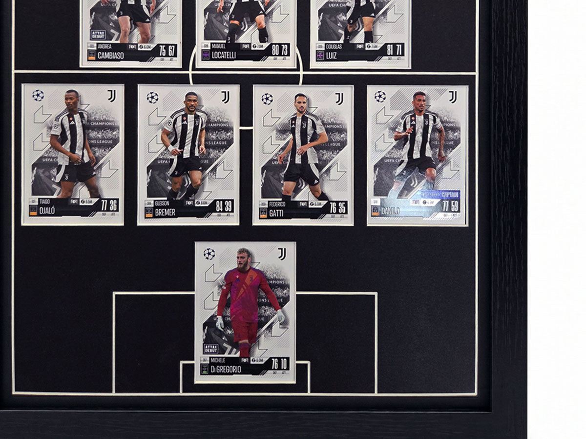 11 Football Pitch Inscribed (4-4-2 OR 4-3-3) Raw Card Display Frame | 22x22mm