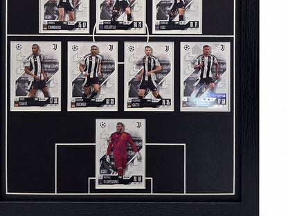 11 Football Pitch Inscribed (4-4-2 OR 4-3-3) Raw Card Display Frame | 22x22mm