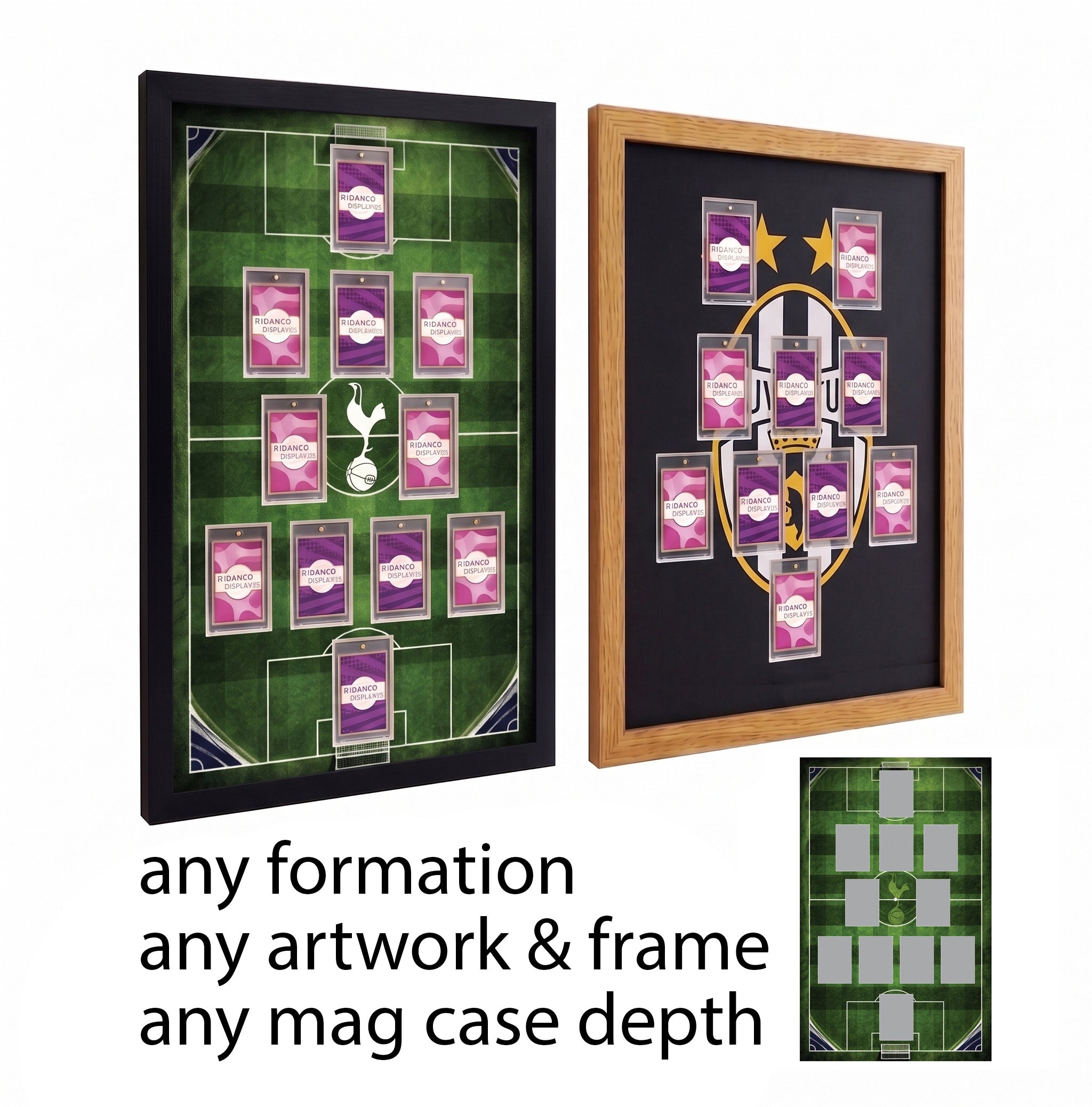 Football Team Lineup Card Display Frames – Ridanco Displays