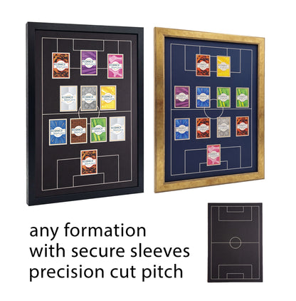 11 Raw Card Display Frame | Football Pitch Mount | Various Colours