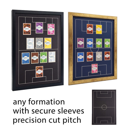 11 Raw Card Display Frame | Football Pitch Mount | Various Colours