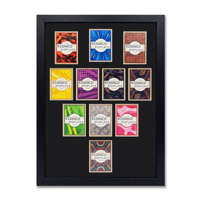 11 (3-4-3) Football Formation Raw Card Display Frame | Plain | 22x22mm