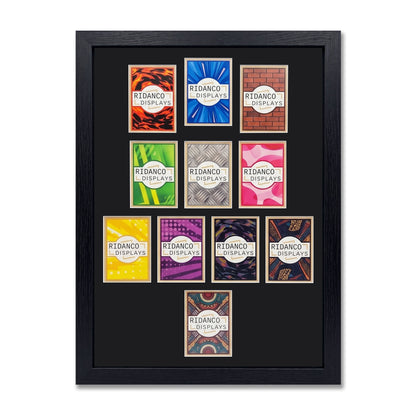 11 (4-3-2-1) Football Formation Raw Card Display Frame | Plain | 22x22mm