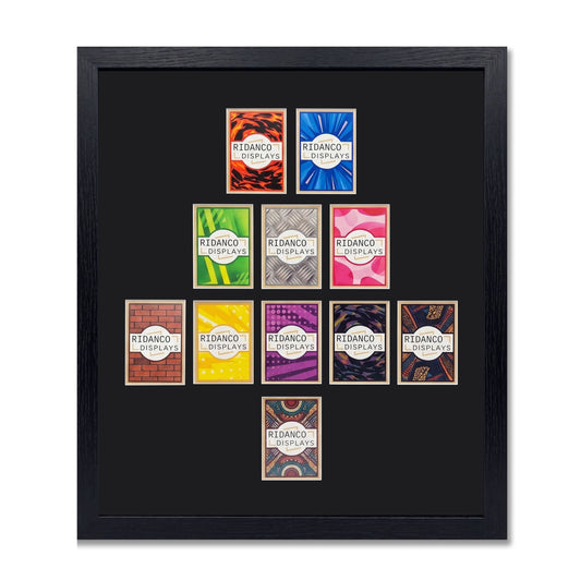 11 (5-3-2) Football Formation Raw Card Display Frame | Plain | 22x22mm