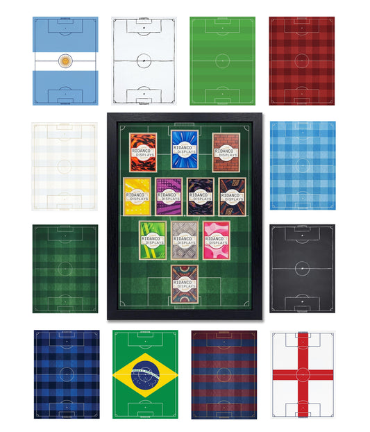 11 (3-4-3) Football Pitch Raw Card Display Frame | Print | 22x22mm