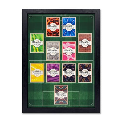 11 (4-2-2-2) Football Pitch Raw Card Display Frame | Print | 22x22mm