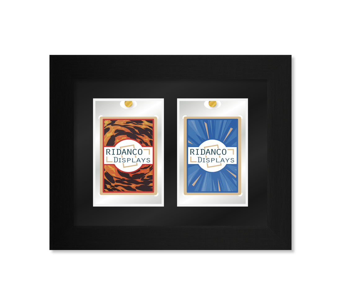 2 (1x2 Layout) Magnetic (One-Touch) Cases Frame | Black – Ridanco Displays