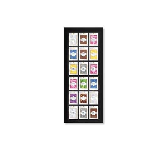 18 (6 rows of 3) Magnetic (One-Touch) Cases Frame | Black