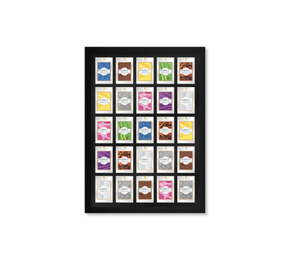 25 (5x5) Magnetic (One-Touch) Cases Frame | Black