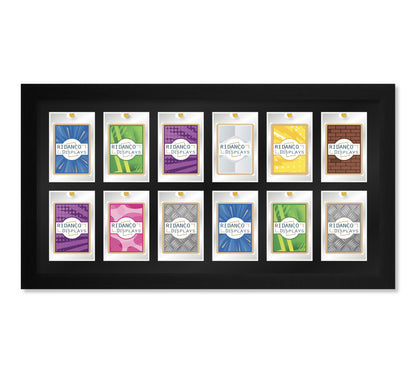 12 (2 rows of 6) Magnetic (One-Touch) Cases Frame | Black