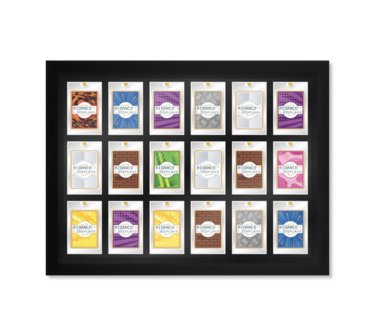 18 (3 rows of 6) Magnetic (One-Touch) Cases Frame | Black