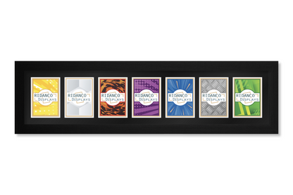 7 (1x7) Raw Trading Card Display Frame | Black | Ridanco Core