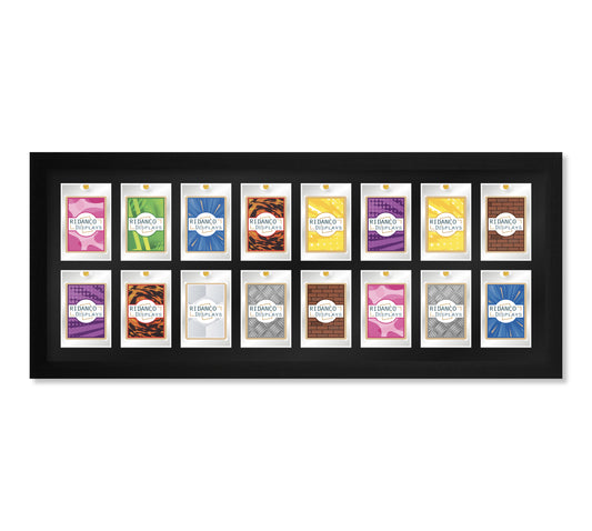 16 (2 rows of 8) Magnetic (One-Touch) Cases Frame | Black