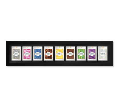 9 (1 row of 9) Magnetic (One-Touch) Cases Frame | Black