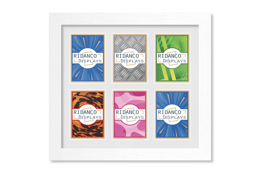 6 Raw Trading Card Display Frame | White | Ridanco Core