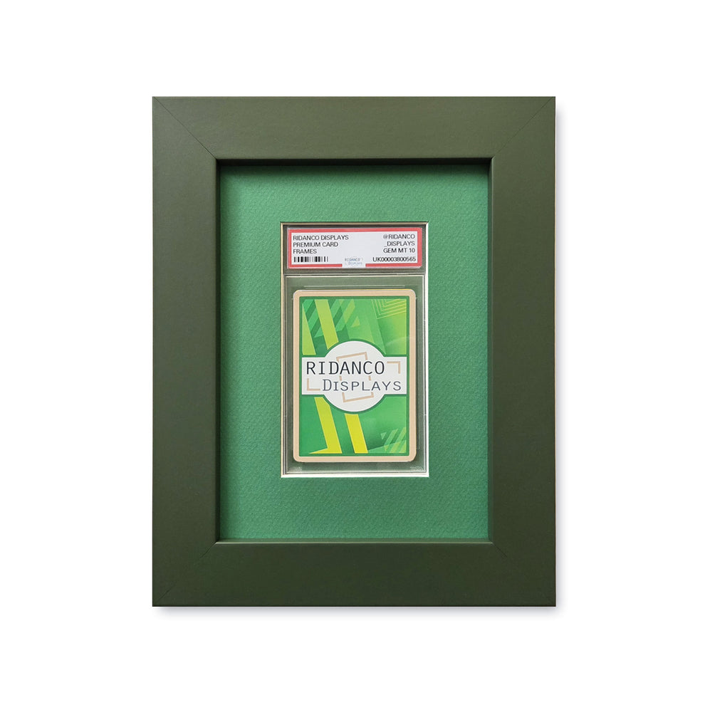 Green 1 Graded Card Slab Frame | 33x30mm 'Showpiece' – Ridanco Displays
