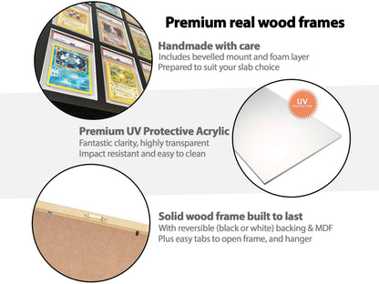 3 Graded Card Slab Frame | Black, 39x29mm